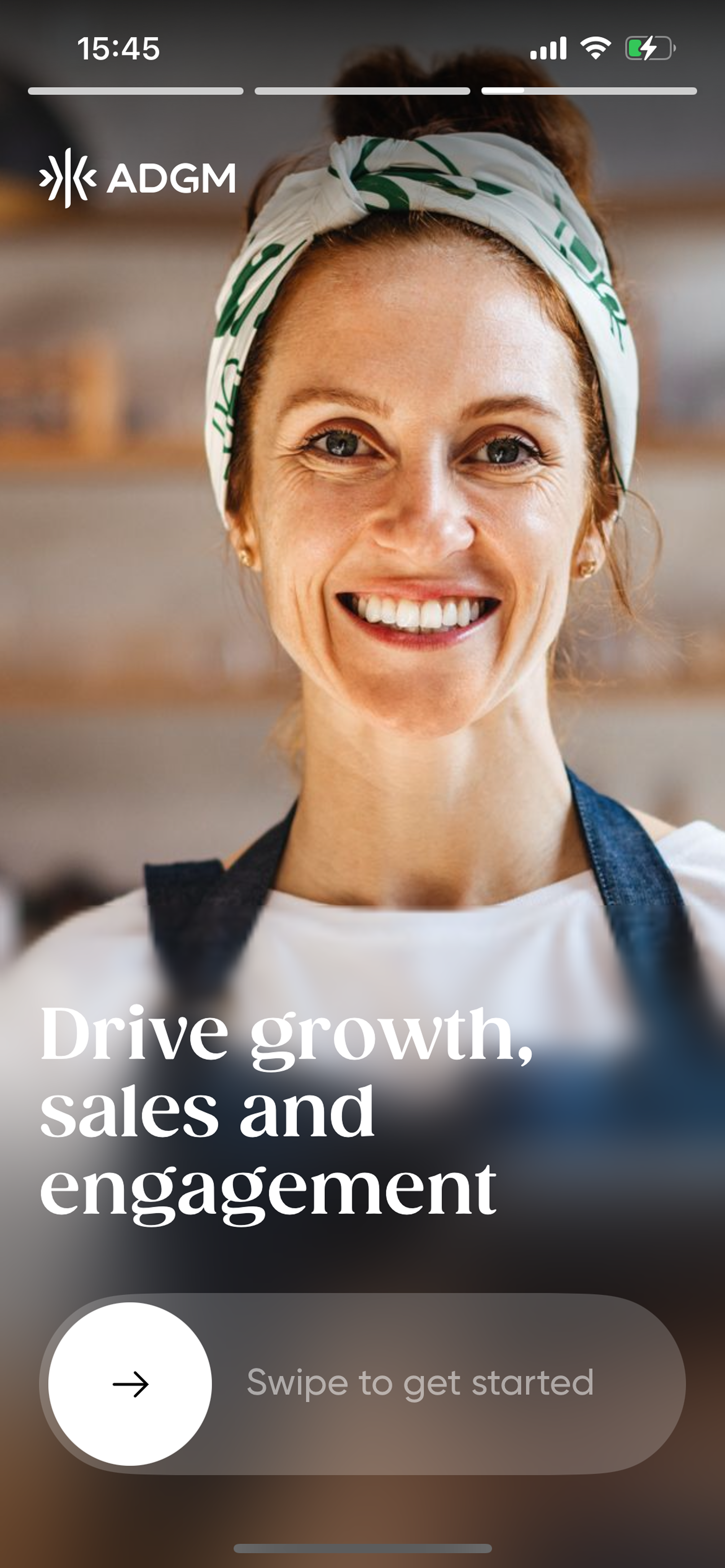 ADGM onboarding screen